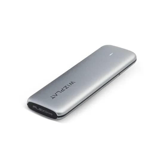 WIZPLAT FD210 NVMe SATA M.2 SSD 듀얼 USB-C Gen2 10G 외장 SSD 케이스, 1개