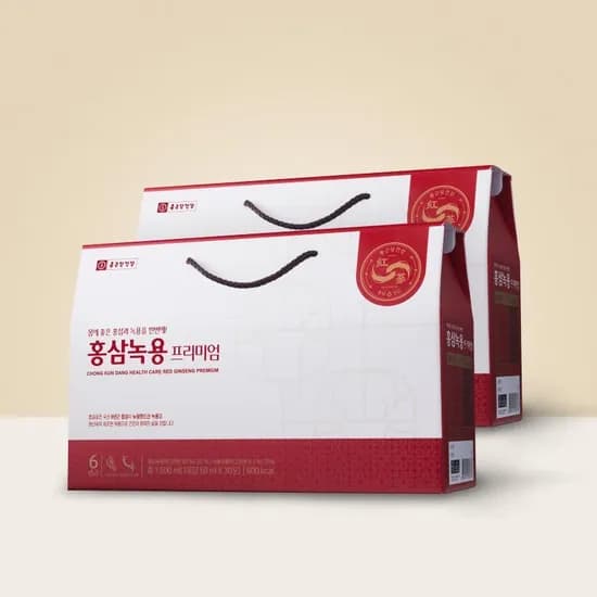 종근당건강 홍삼녹용 프리미엄 50ml 30포 2박스