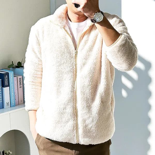핏콕 빅사이즈 양털후리스 털집업 플리스자켓 블랙 L(100)