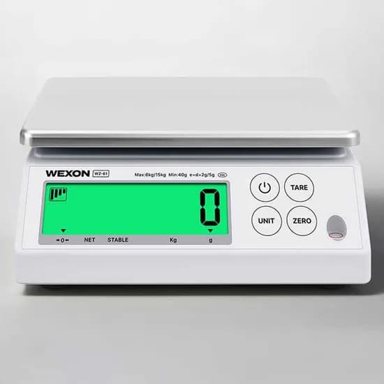 WEXON 주방저울, 화이트, 6kg, WZ-61, 1개