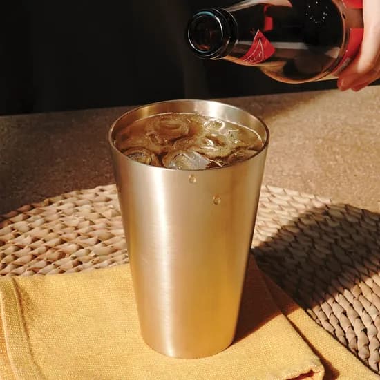 놋담 방짜유기 롱 맥주컵, 480ml, 1개