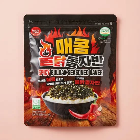 바다모아 매콤 불닭 돌자반 50g 10봉