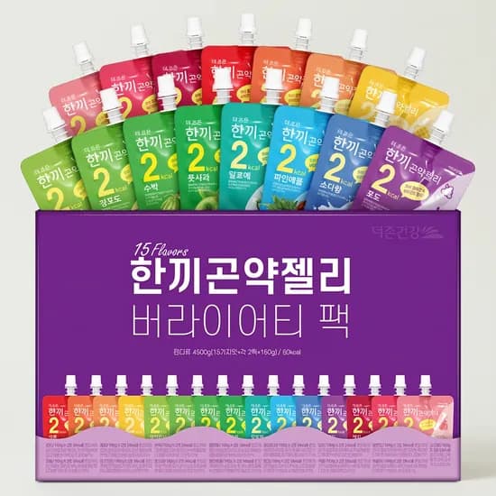 더존건강 한끼 곤약젤리 버라이어티팩 15종 150ml 30개