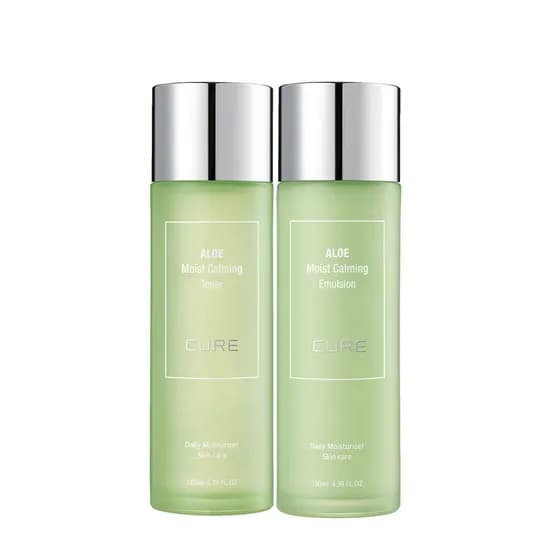 김정문알로에 큐어 모이스트 카밍 토너 130ml 외 에멀젼 130ml 1개