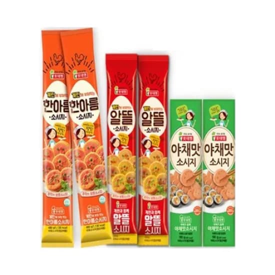 롯데햄 알뜰소시지 외 2종 2040g 1세트