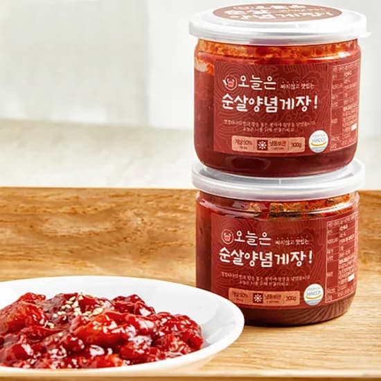오늘은푸드 오늘은 양념 순살게장 300g 1개