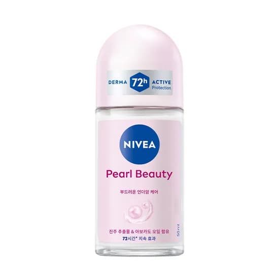 니베아 데오드란트 롤온, 펄 앤 뷰티, 50ml, 1개