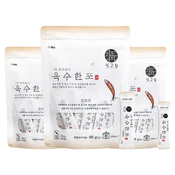 강고집 육수한포 진한맛 4g 20포 3봉