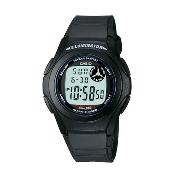 카시오 군인 시계 군대 전자 스포츠 F-200W-1A, 1개