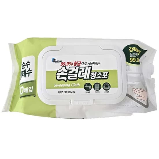 캡형 손걸레 청소포 80매 20개