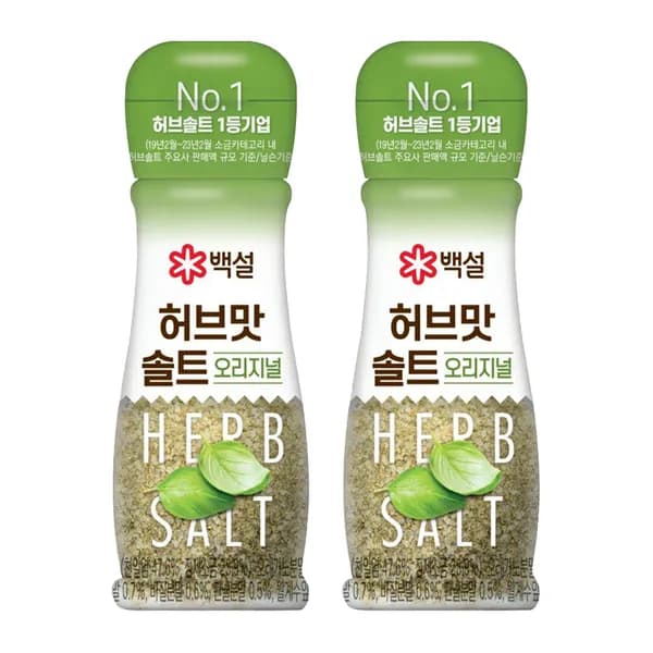 백설 허브맛솔트 오리지널 50g 2개 7,690원