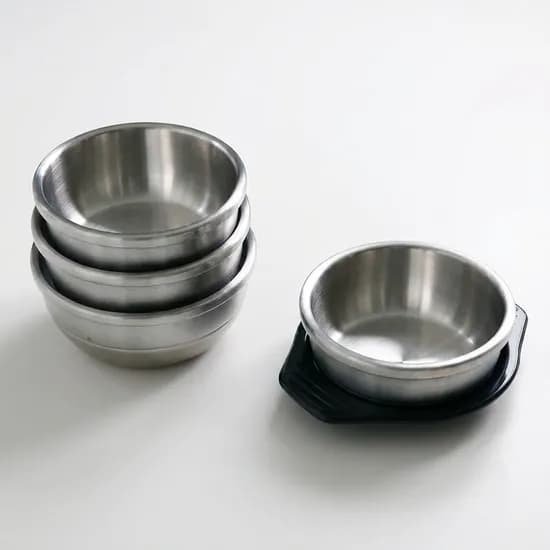 플라라 국산 담온 직화 인덕션 SUS304 통3중 스텐 계란찜 된장 김치 찌개 주방 요리 뚝배기, 14cm, 1개