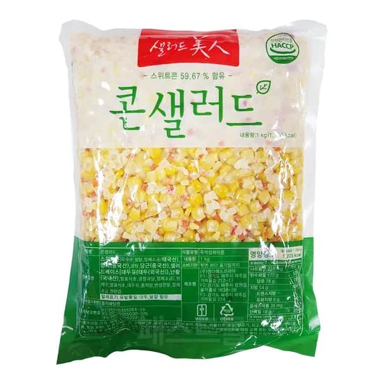 샐러드미인 콘샐러드 1kg 1개