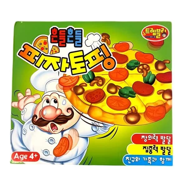 애들랜드 흔들흔들 피자토핑 보드게임 혼합색상 1개