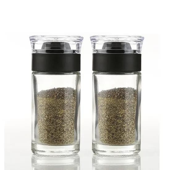 시노글라스 소금/후추통, 블랙, 50ml, 2개