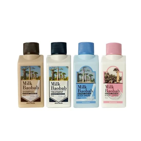 밀크바오밥 화이트머스크 트래블키트, 70ml, 4종, 1세트
