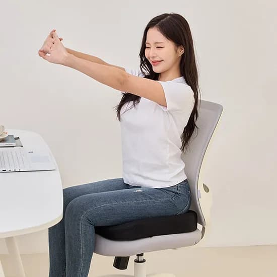 리브맘 하이힙 특허받은 골반교정 힙업방석, 블랙, 2개