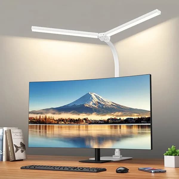 듀얼헤드 800mm 와이드 LED 스탠드 BWS24 클램프형 1개
