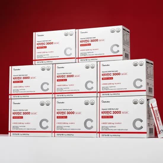 헬로바이오 비타민C 3000 레드라벨, 3g, 90포, 8박스