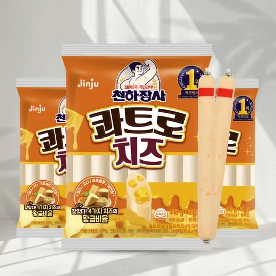 진주햄 천하장사 콰트로치즈, 28g, 16개입, 3개