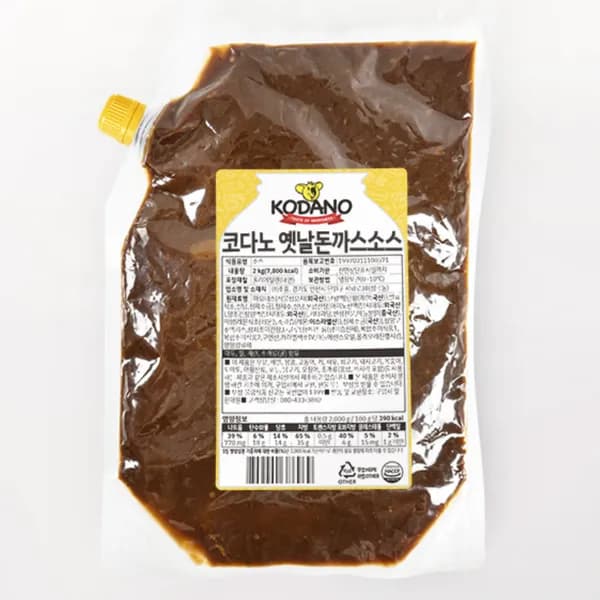 코다노 옛날돈까스소스 2kg 1개 10,900원