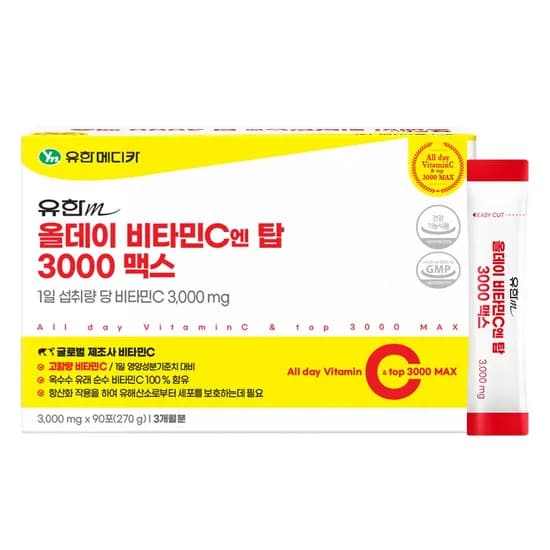 유한메디카 올데이 비타민C 엔 탑 3000 맥스 90포 1개