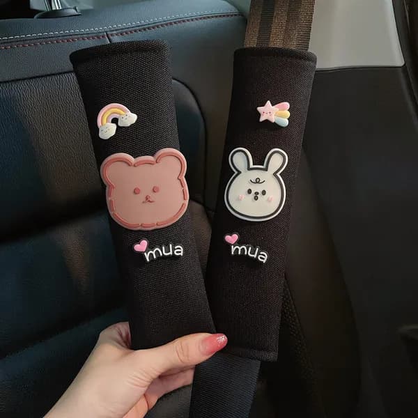 HAYU 안전벨트 커버 곰과토끼 1세트