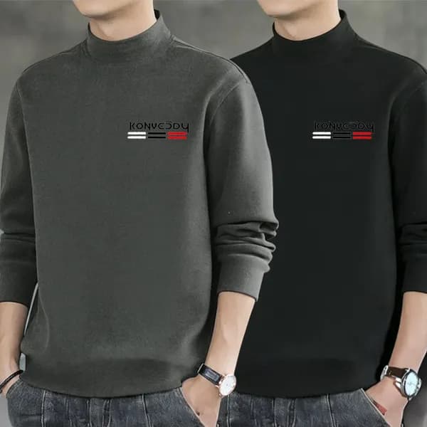 GOODIES 남성 반목 폴라티 블랙+차콜 3XL 1개 17,800원