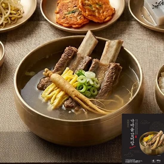 집밥장인 가마솥 갈비탕 블랙 800g 2개