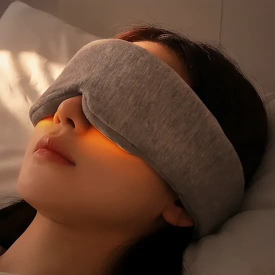 자요 온열팩 수면안대 라이트그레이 1개
