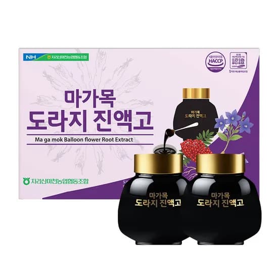 지리산마천농협 마가목 도라지 진액고 500g 2병 1박스