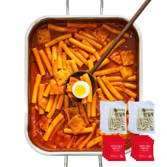 미미네 판밀떡 쌀떡볶이 밀키트 280g 8봉 외 서울식 소스
