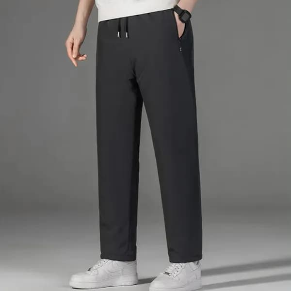 겨울용 방한 보일러 일자 패딩 양털 팬츠 블랙 M 12,800원