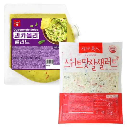 샐러드미인 스위트 맛살 샐러드 외 1종 500g 1세트