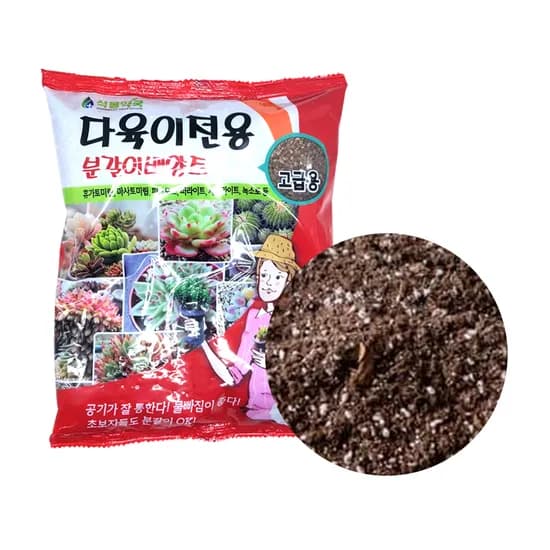 모두다 다육이전용 분갈이배양토 고급용, 1L, 1개