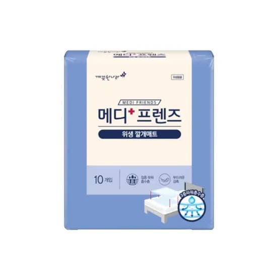 깨끗한나라 메디프렌즈 위생 깔개매트 일반 600x750mm 10매입 1개