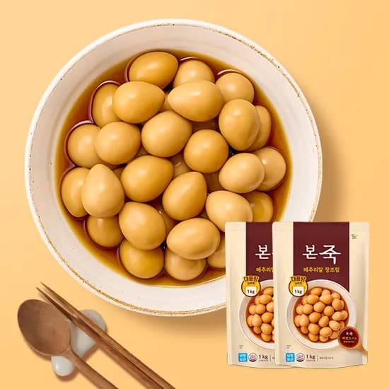 본죽 메추리알 장조림, 1kg, 2팩