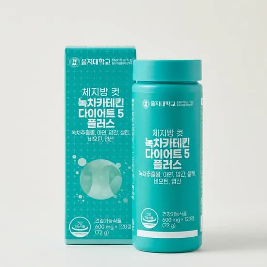 체지방 컷 녹차카테킨 다이어트 5 플러스 120정 4개
