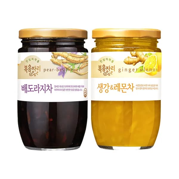 복음자리 배도라지차 470g + 생강 레몬차 500g 1세트