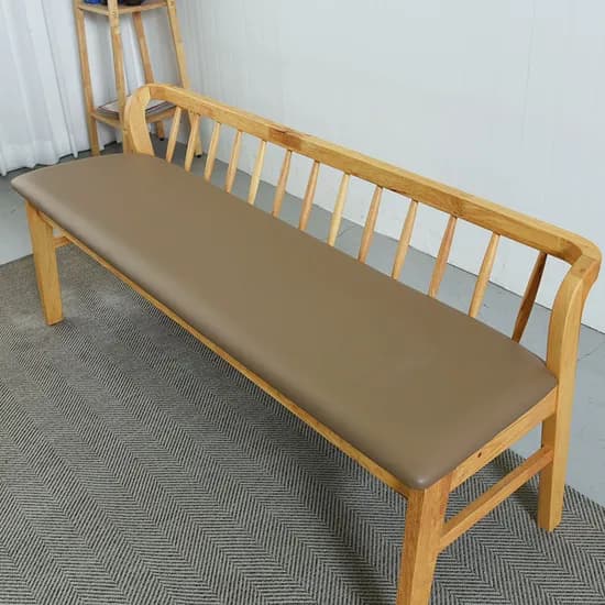 감성공간 3인 원목 벤치 의자 B029N, 네추럴