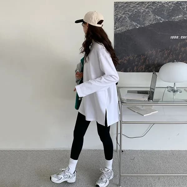 레이어드 기본 긴팔 티셔츠 화이트 FREE 10,900원