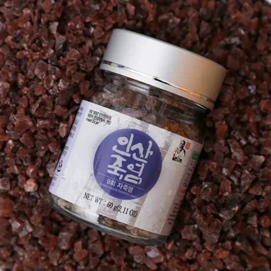 인산죽염 9회 자죽염 고체 60g 2개