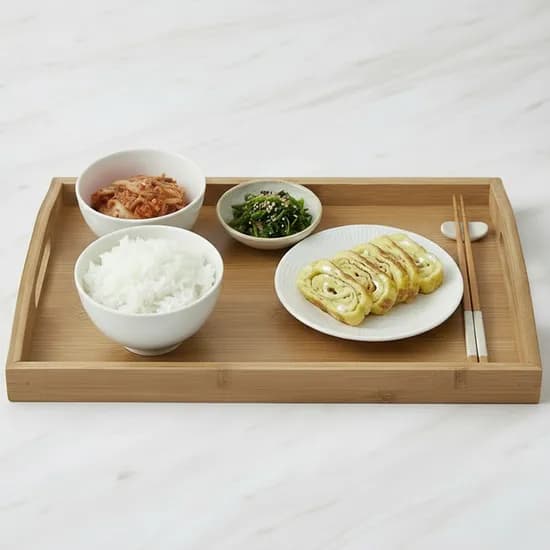 셰프스키친 대나무 손잡이 우드트레이, 사각, 대형, 389x269x30mm, 1개