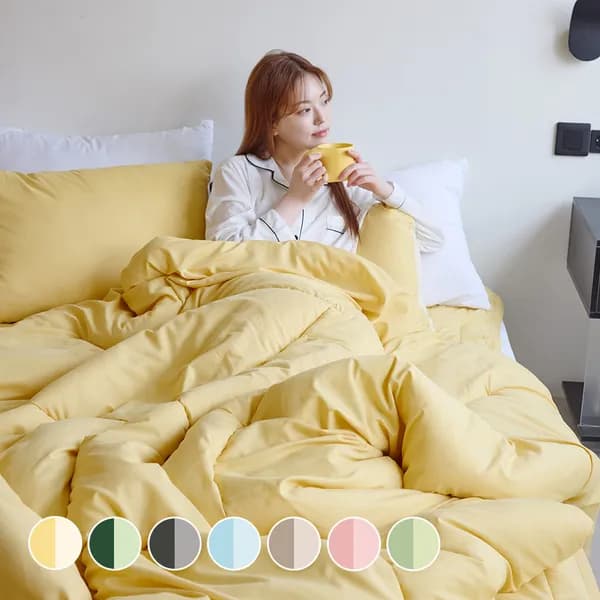 디오프 사계절 베이스 이불 세트 Q 크림버터