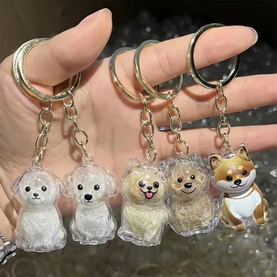 투명 댕댕이볼 키링, 테리어, 2개