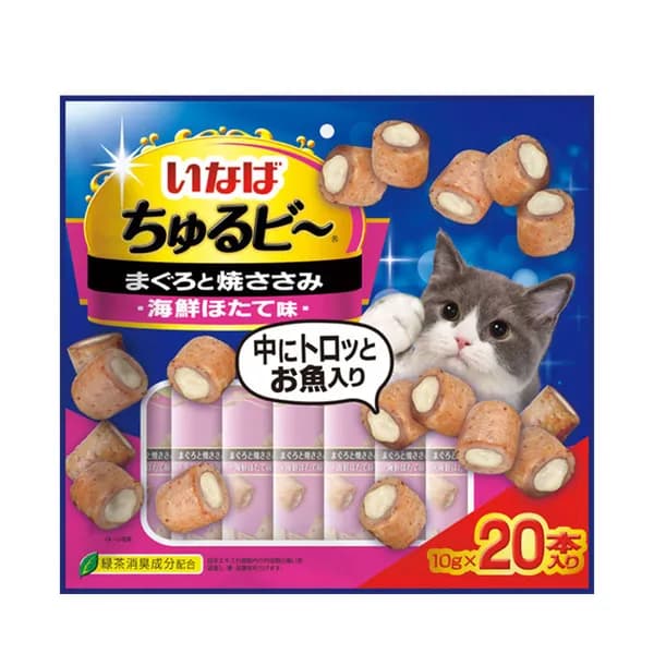 이나바 챠오츄르 츄르비 참치+구운닭가슴살+가리비+해산물 10g 20개입