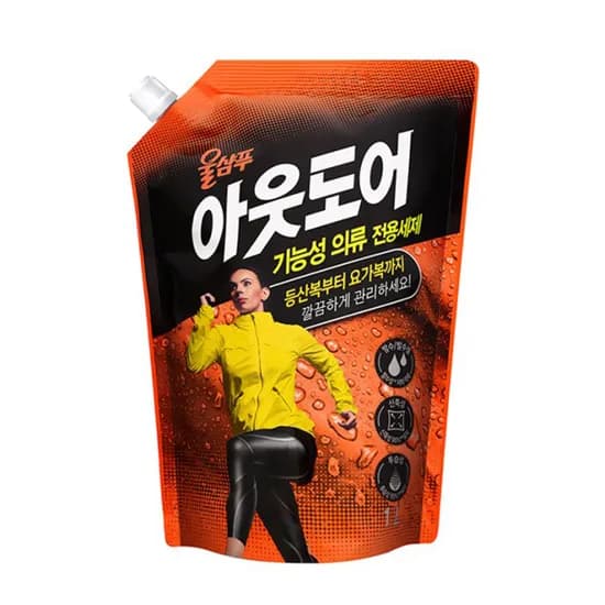 애경 울샴푸 아웃도어 리필 1L 1개