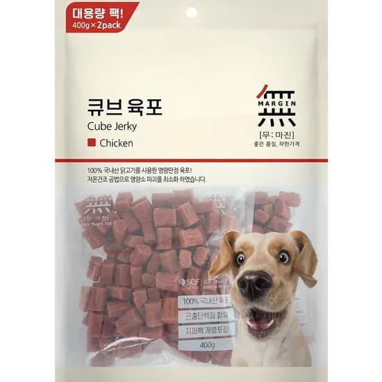 무마진 큐브 육포 치킨, 400g, 2팩
