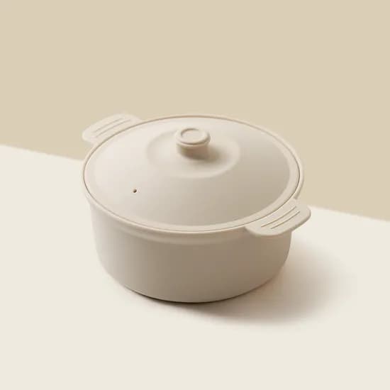 칼로쿡 다용도 실리콘 찜기, 원형, 샌드크림, 600ml, 1개