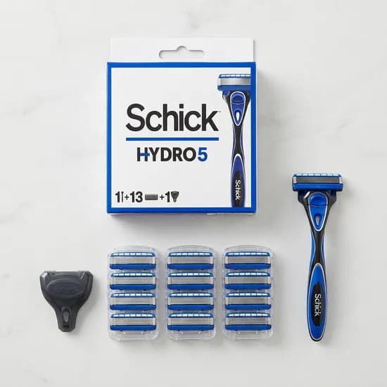 쉬크 하이드로5 오리지널 면도기 면도날 13개 커버 1세트